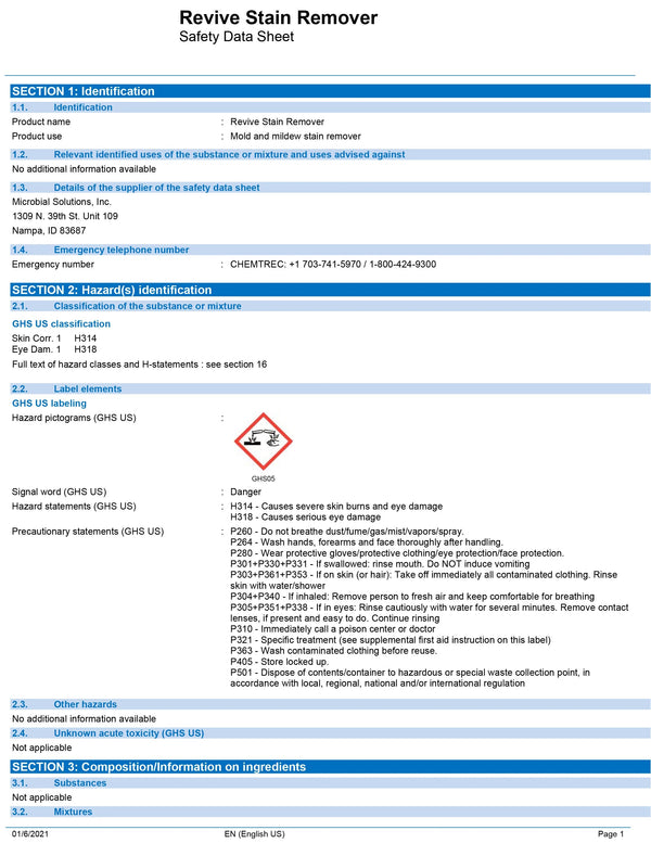 Revive Stain Remover