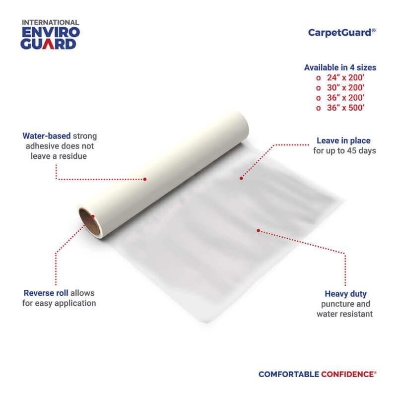 Carpet Guard® | Carpet Protector, Clear, With Adhesive